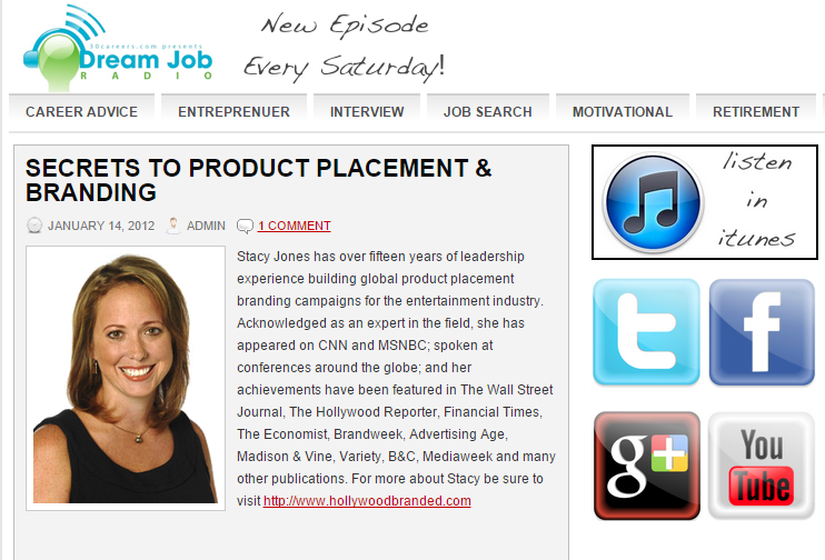 Dream Radio Interviews Hollywood Branded CEO Stacy Jones