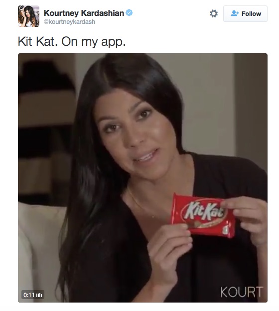 Minachting Parasiet wenselijk Does Kourtney Kardashian KitKat Video Break FTC #Spon Rules? - BrandChannel  - Hollywood Branded