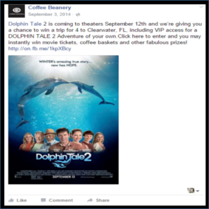 Coffee Beanery Dolphin Tale