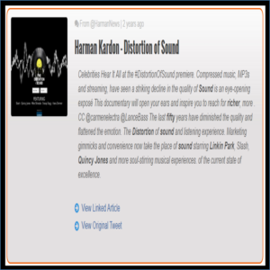 Harman Distortion of Sound Blog
