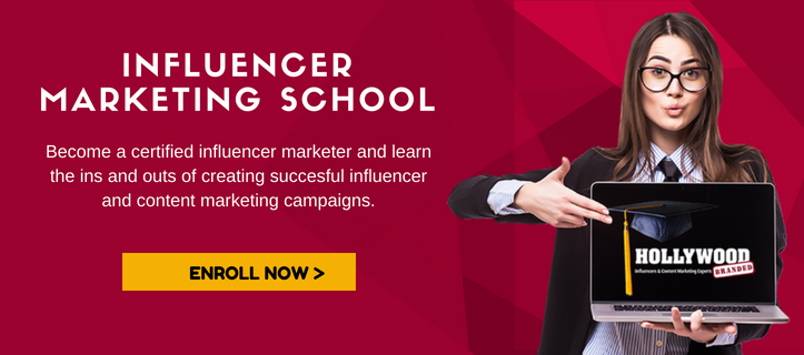 hollywood branded influencer marketing school