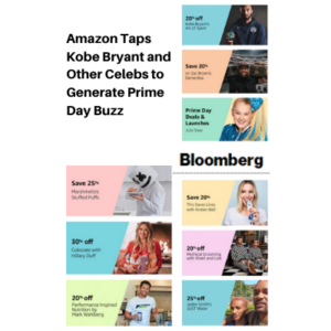 Amazon Taps Kobe Bryant and Other Celebs to Generate Prime Day Buzz