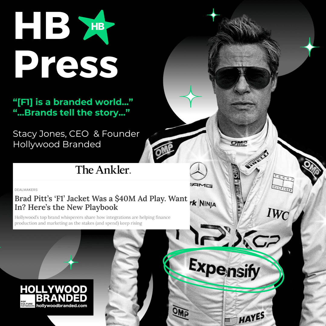 The Ankler coverage of Hollywood Branded’s work with Expensify and F1: The Movie
