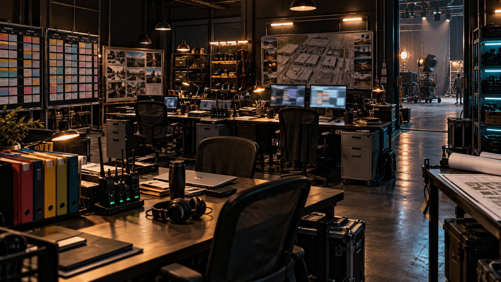 Connected Hollywood production office representing HubSpot and HB Tech Solutions infrastructure