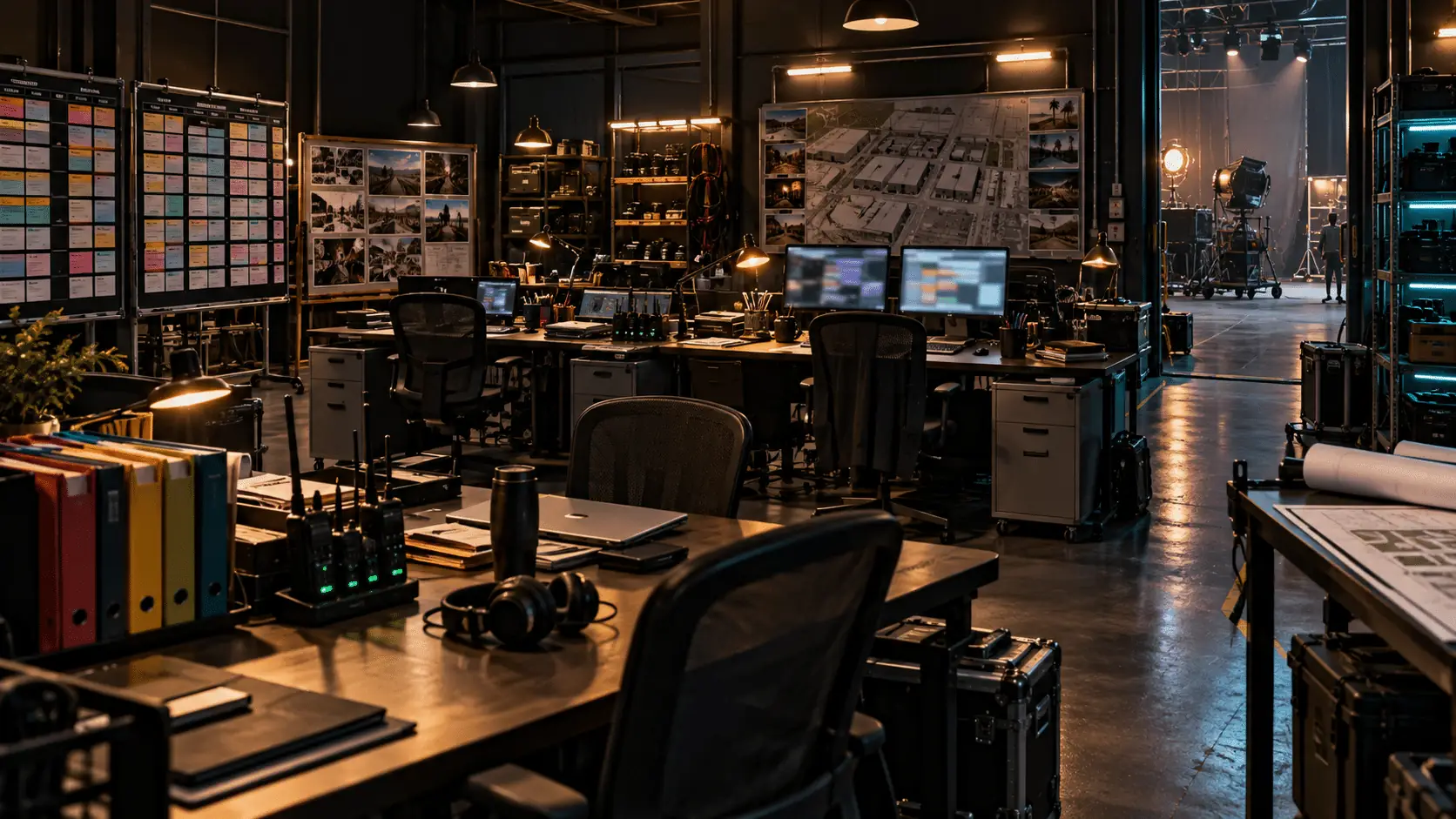 Connected Hollywood production office representing HubSpot and HB Tech Solutions infrastructure